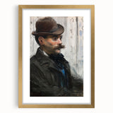 Édouard Manet Portrait Wall Art - Alphonse Maureau in Profile