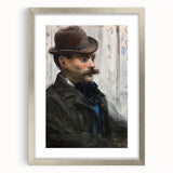 Édouard Manet Portrait Wall Art - Alphonse Maureau in Profile