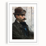 Édouard Manet Portrait Wall Art - Alphonse Maureau in Profile