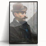 Édouard Manet Portrait Wall Art - Alphonse Maureau in Profile
