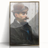 Édouard Manet Portrait Wall Art - Alphonse Maureau in Profile