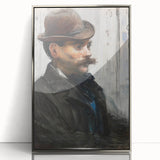 Édouard Manet Portrait Wall Art - Alphonse Maureau in Profile