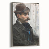Édouard Manet Portrait Wall Art - Alphonse Maureau in Profile