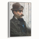 Édouard Manet Portrait Wall Art - Alphonse Maureau in Profile