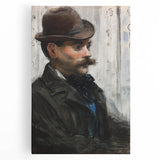 Édouard Manet Portrait Wall Art - Alphonse Maureau in Profile
