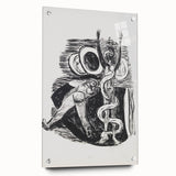 Expressionist Wall Art - Max Beckmann's "The Fall of Man" Black & White Print
