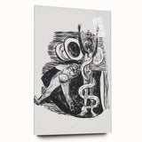 Expressionist Wall Art - Max Beckmann's "The Fall of Man" Black & White Print