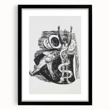 Expressionist Wall Art - Max Beckmann's "The Fall of Man" Black & White Print
