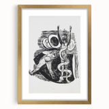Expressionist Wall Art - Max Beckmann's "The Fall of Man" Black & White Print