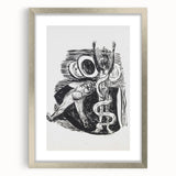 Expressionist Wall Art - Max Beckmann's "The Fall of Man" Black & White Print