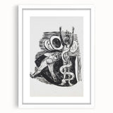Expressionist Wall Art - Max Beckmann's "The Fall of Man" Black & White Print