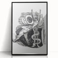 Expressionist Wall Art - Max Beckmann's "The Fall of Man" Black & White Print