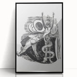 Expressionist Wall Art - Max Beckmann's "The Fall of Man" Black & White Print
