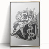 Expressionist Wall Art - Max Beckmann's "The Fall of Man" Black & White Print