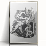 Expressionist Wall Art - Max Beckmann's "The Fall of Man" Black & White Print