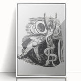 Expressionist Wall Art - Max Beckmann's "The Fall of Man" Black & White Print