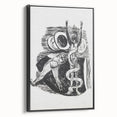 Expressionist Wall Art - Max Beckmann's "The Fall of Man" Black & White Print