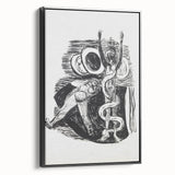 Expressionist Wall Art - Max Beckmann's "The Fall of Man" Black & White Print
