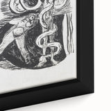 Expressionist Wall Art - Max Beckmann's "The Fall of Man" Black & White Print