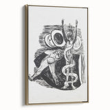 Expressionist Wall Art - Max Beckmann's "The Fall of Man" Black & White Print