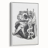 Expressionist Wall Art - Max Beckmann's "The Fall of Man" Black & White Print