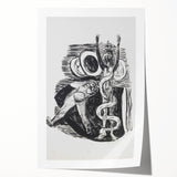 Expressionist Wall Art - Max Beckmann's "The Fall of Man" Black & White Print