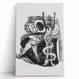 Expressionist Wall Art - Max Beckmann's "The Fall of Man" Black & White Print