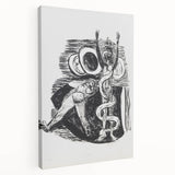 Expressionist Wall Art - Max Beckmann's "The Fall of Man" Black & White Print