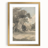 Romanticism Art Print: Trees in a Meadow by John Constable Canvas