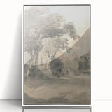 Romanticism Art Print: Trees in a Meadow by John Constable Canvas
