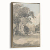 Romanticism Art Print: Trees in a Meadow by John Constable Canvas
