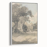 Romanticism Art Print: Trees in a Meadow by John Constable Canvas