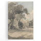 Romanticism Art Print: Trees in a Meadow by John Constable Canvas