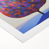 Vibrant Abstract Tree Wall Art – Modern Canvas & Framed Print