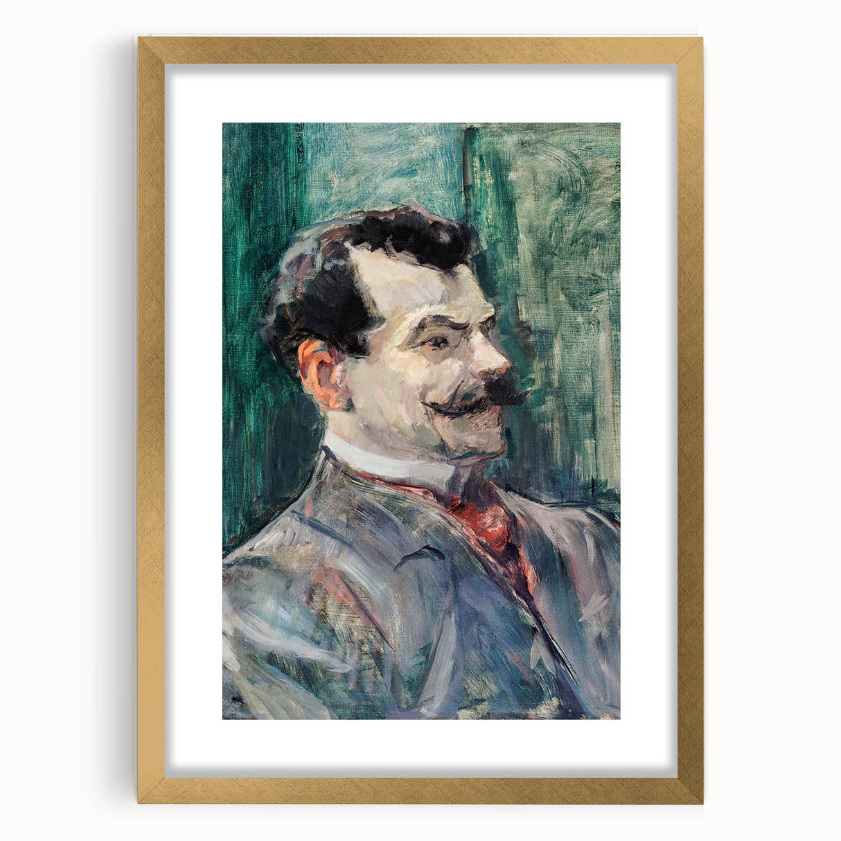 Toulouse-Lautrec Portrait Wall Art - André Rivoire in Profile