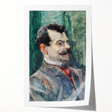 Toulouse-Lautrec Portrait Wall Art - André Rivoire in Profile