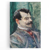 Toulouse-Lautrec Portrait Wall Art - André Rivoire in Profile