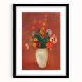 Modern Wall Art - Vibrant Floral Bouquet in Vase | Abstract Contemporary Art