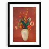 Modern Wall Art - Vibrant Floral Bouquet in Vase | Abstract Contemporary Art