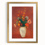 Modern Wall Art - Vibrant Floral Bouquet in Vase | Abstract Contemporary Art