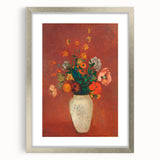 Modern Wall Art - Vibrant Floral Bouquet in Vase | Abstract Contemporary Art