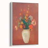 Modern Wall Art - Vibrant Floral Bouquet in Vase | Abstract Contemporary Art