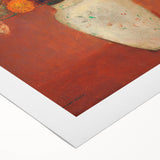 Modern Wall Art - Vibrant Floral Bouquet in Vase | Abstract Contemporary Art