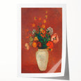 Modern Wall Art - Vibrant Floral Bouquet in Vase | Abstract Contemporary Art