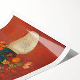 Modern Wall Art - Vibrant Floral Bouquet in Vase | Abstract Contemporary Art