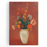 Modern Wall Art - Vibrant Floral Bouquet in Vase | Abstract Contemporary Art
