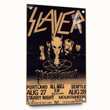 Retro Slayer Poster - Vintage Metal Wall Art