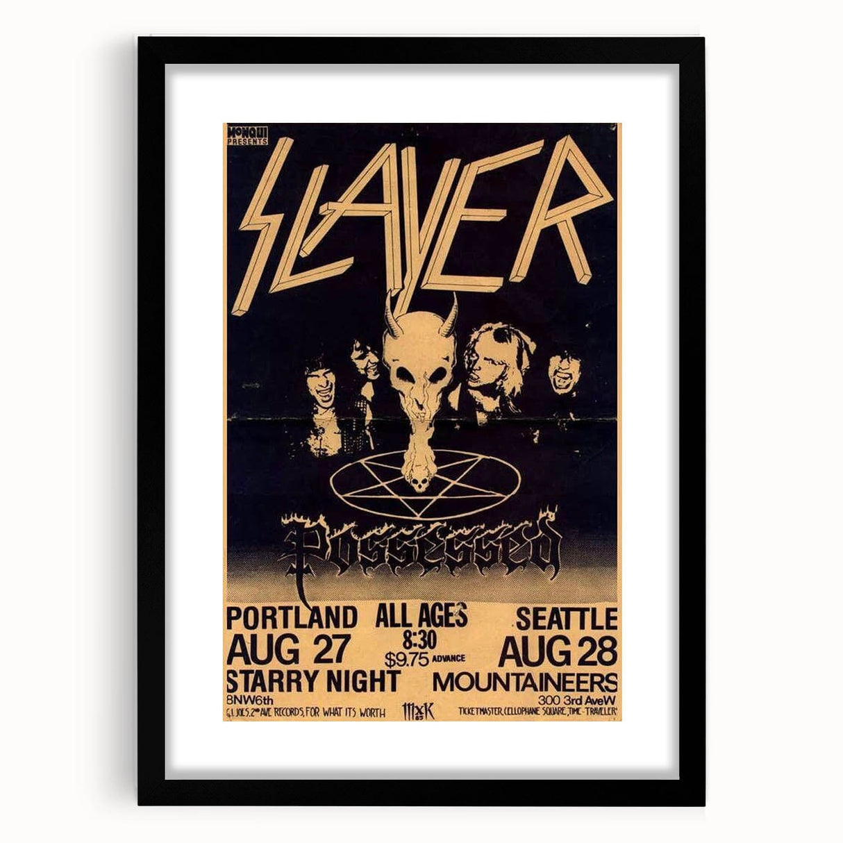 Retro Slayer Poster - Vintage Metal Wall Art