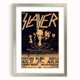 Retro Slayer Poster - Vintage Metal Wall Art