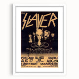 Retro Slayer Poster - Vintage Metal Wall Art